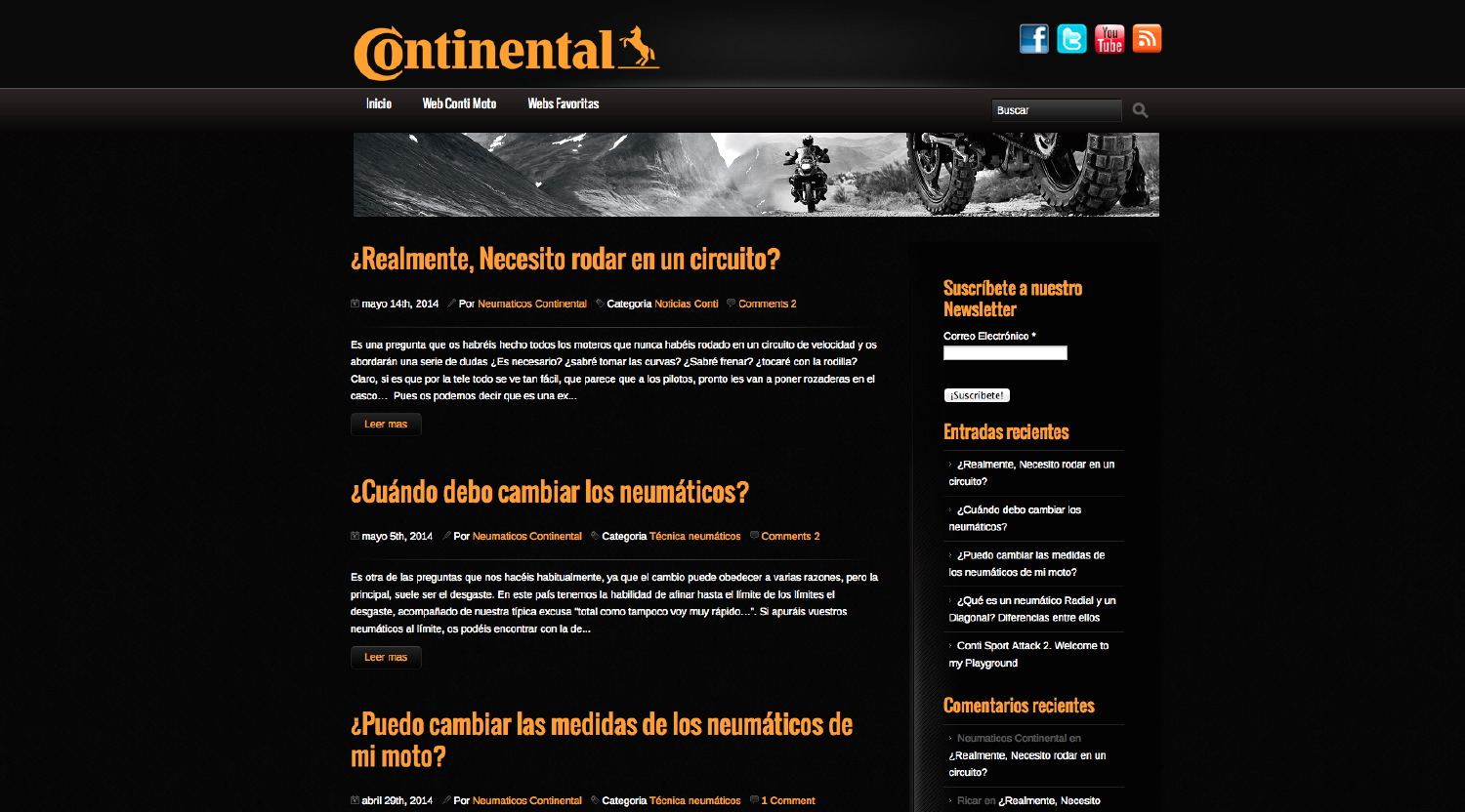 Continental lanza un blog para moteros