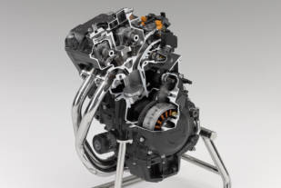 El motor de la Honda CB 500 F