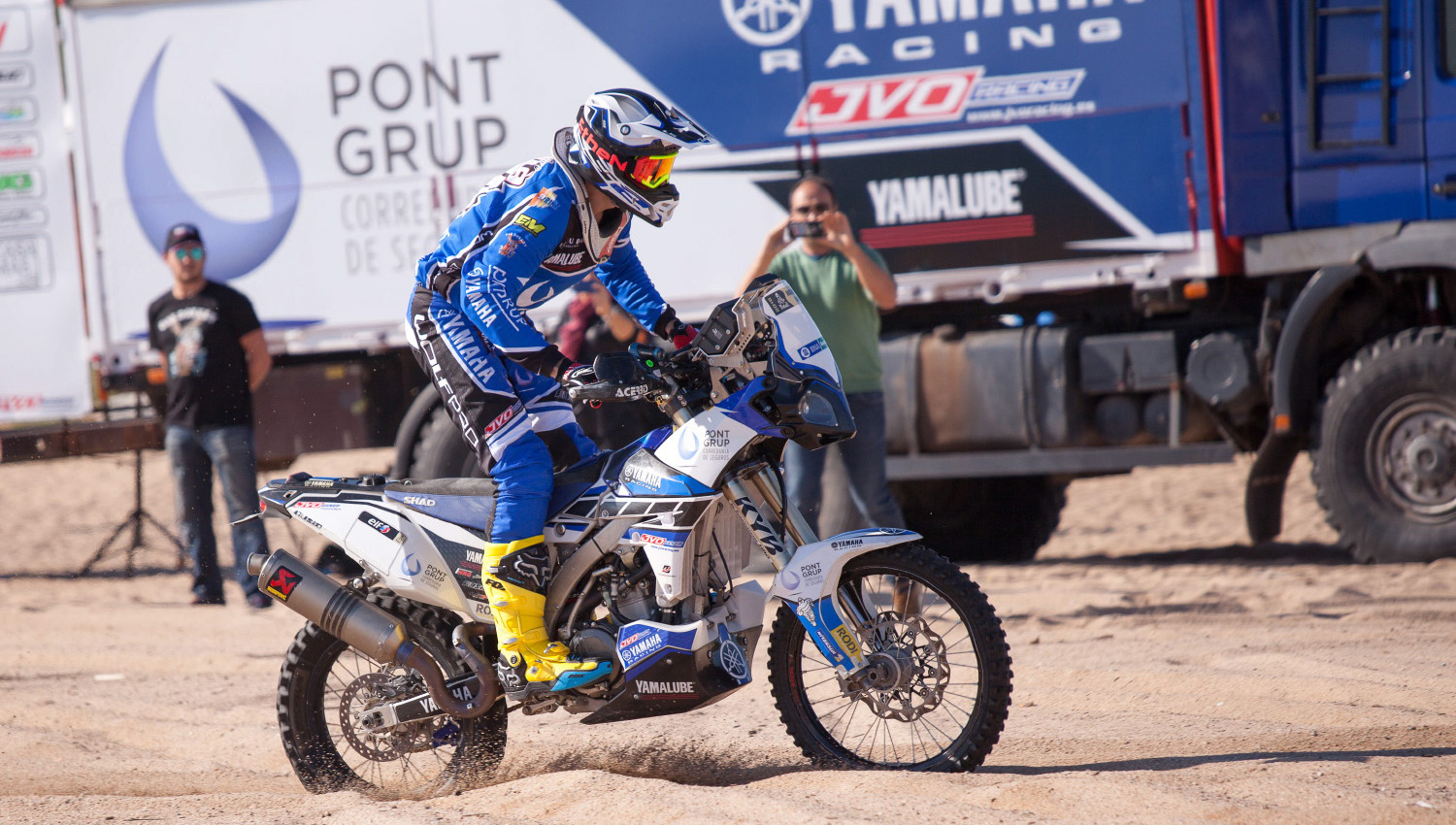 El equipo Pont Grup Yamaha, listo para el Dakar 2016