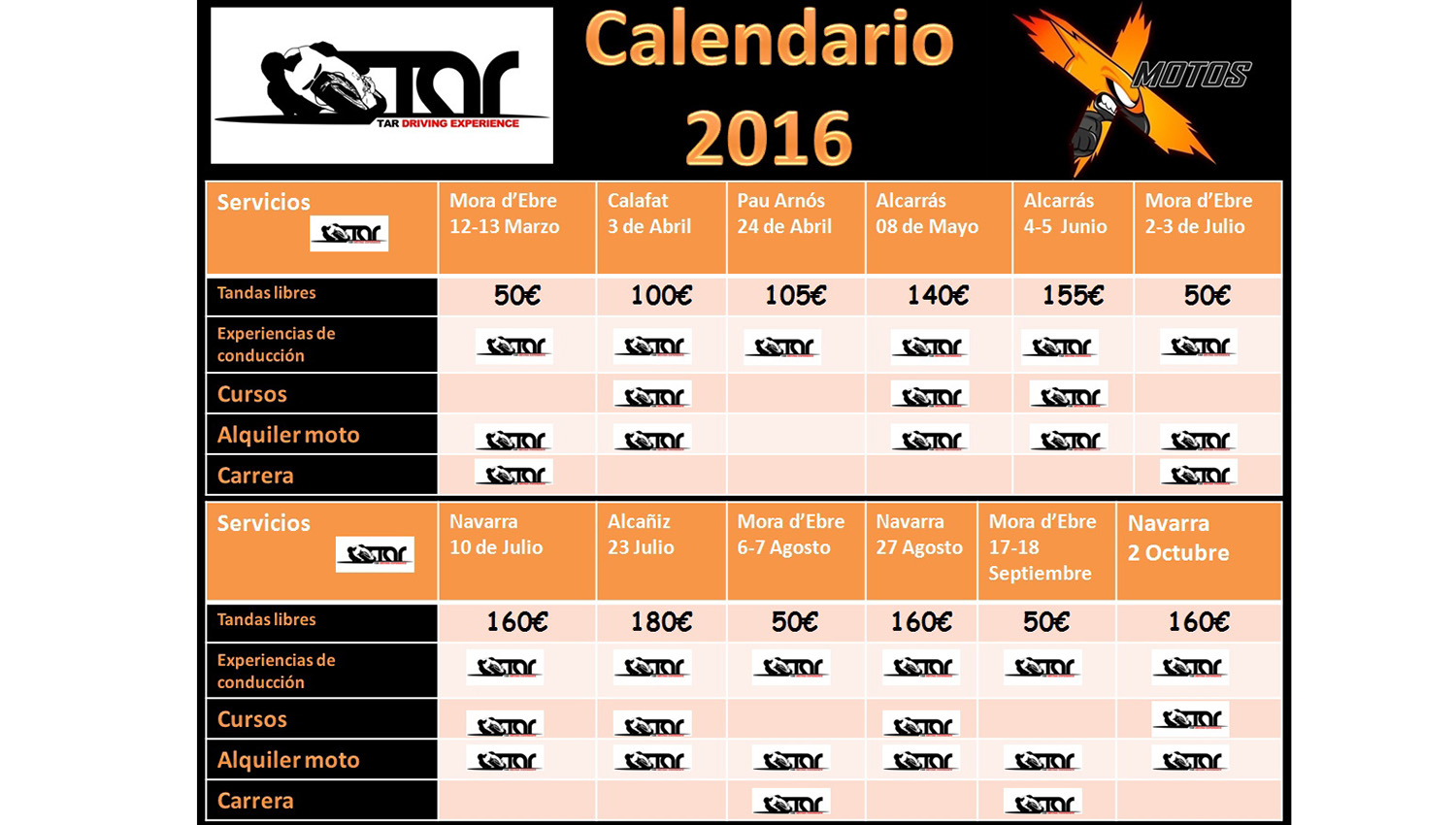 Todos a Rodar publica su calendario de actividades
