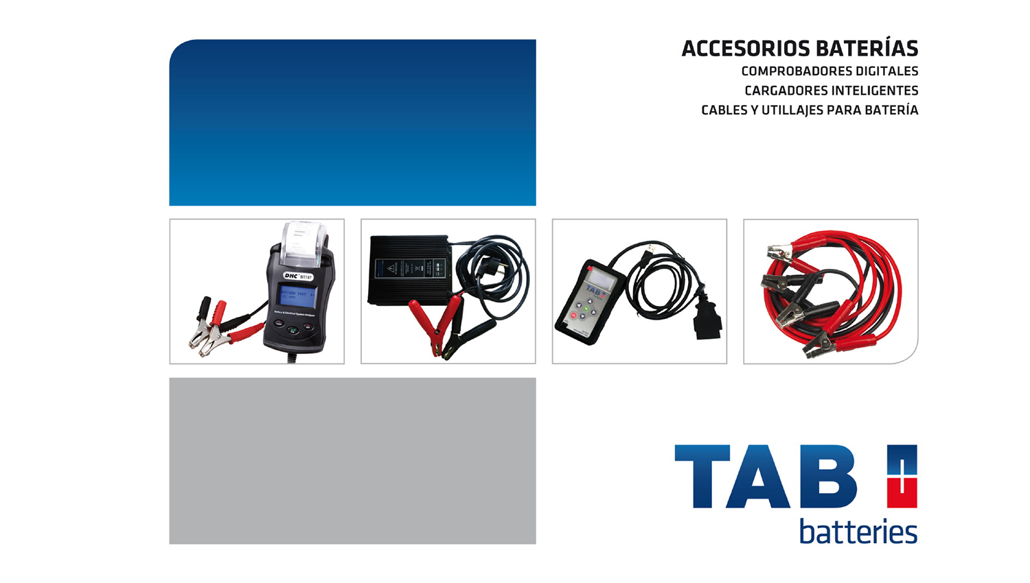 TAB Batteries lanza un catálogo de accesorios para baterías