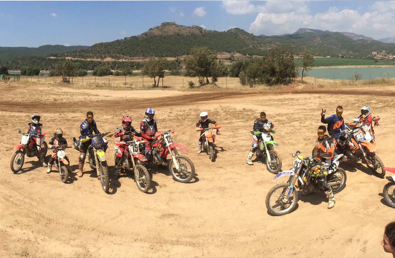 Enduro y motocross para niños en la Bassella OffRoad School