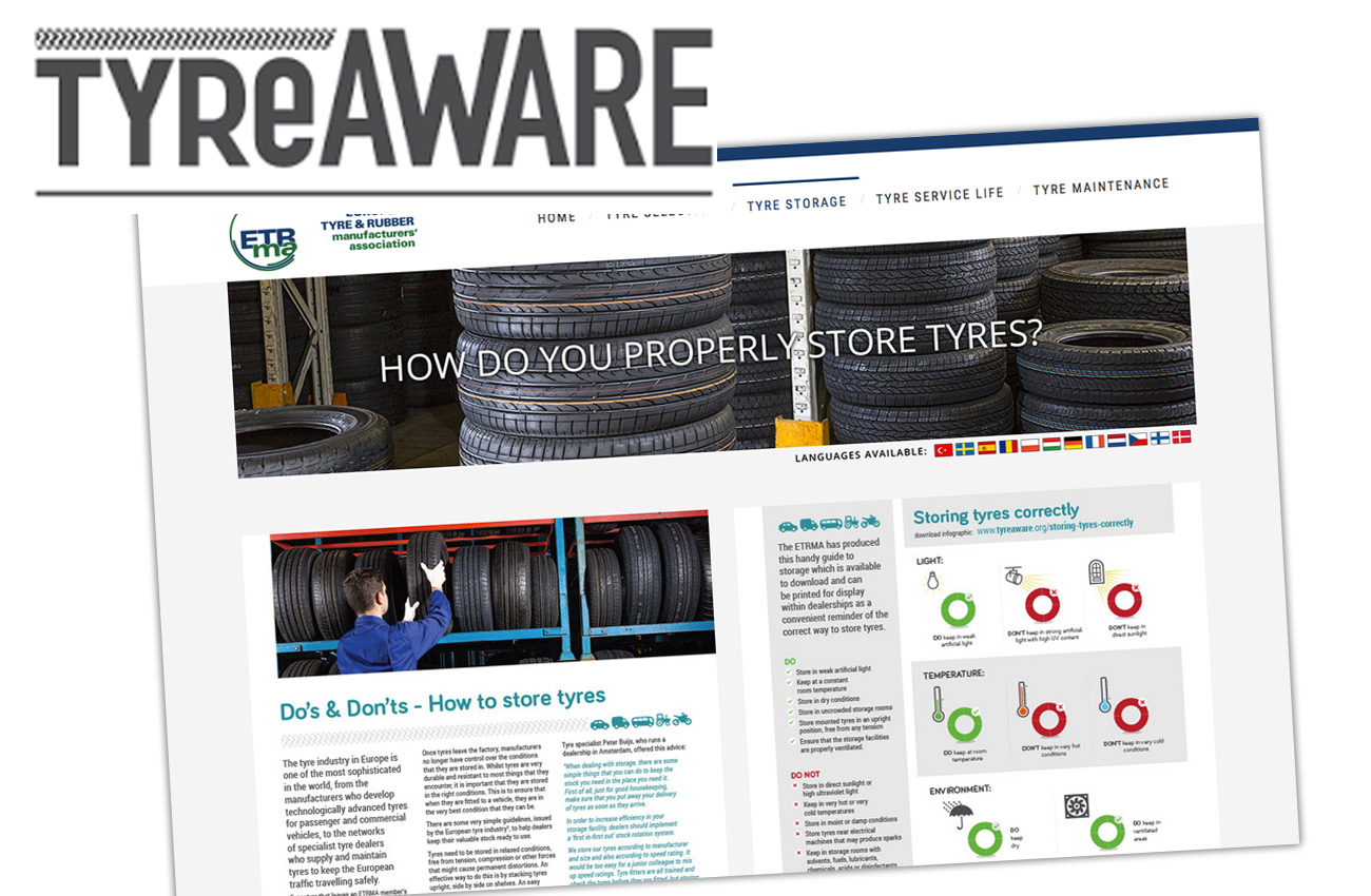 TyreAWARE, campaña por la gestión eficaz de los neumáticos