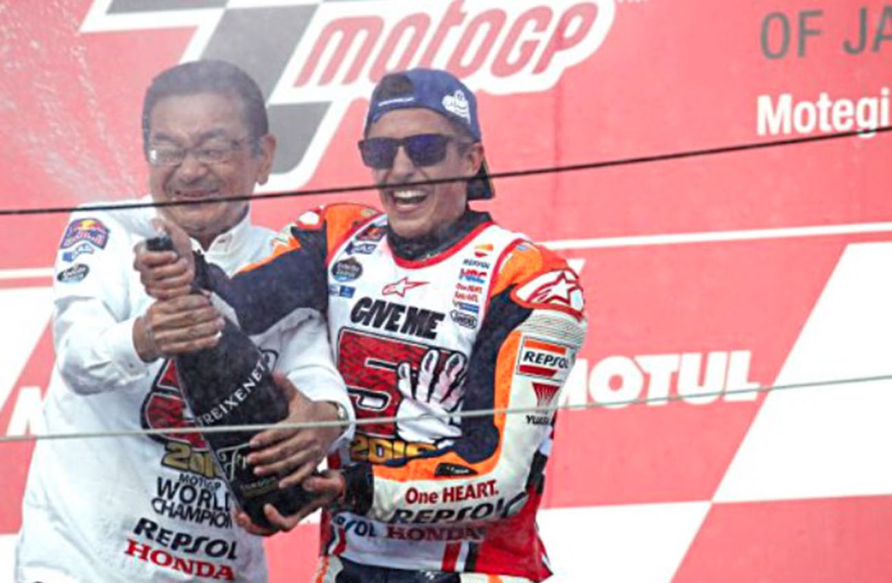 Yuasa Battery Iberia celebra el tercer Mundial de MotoGP de Marc Márquez