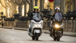 Riya Adonis 125 Vs. Daelim S2 125: Prueba