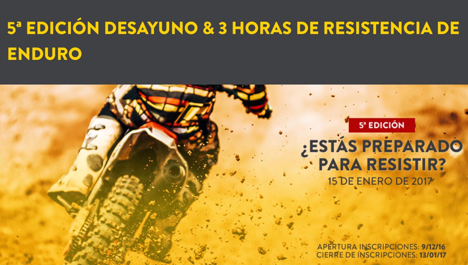 Abiertas las inscripciones para el Desayuno & 3 Horas de Resistencia de Enduro organizado por Rodi Motor Services