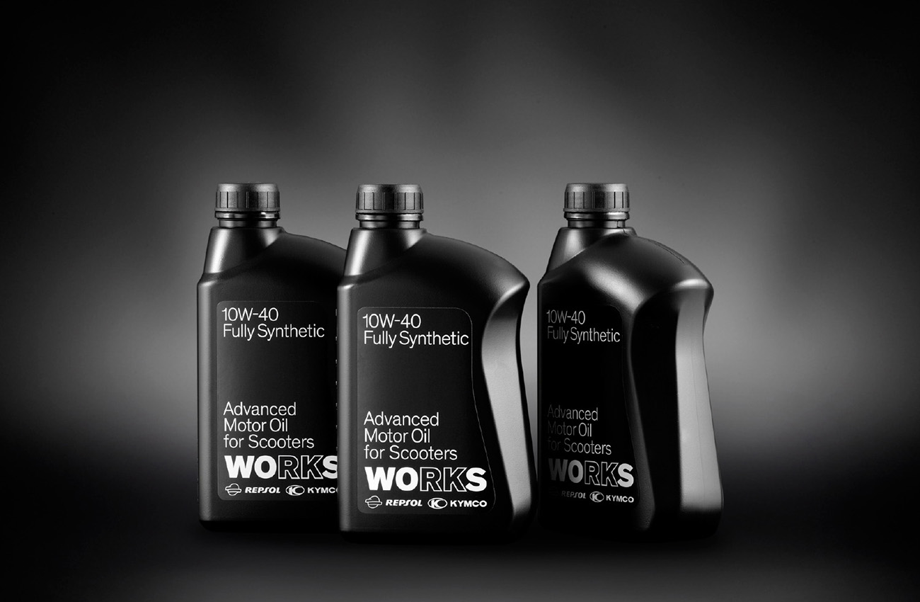 Works, el lubricante de Kymco con la garantía Repsol