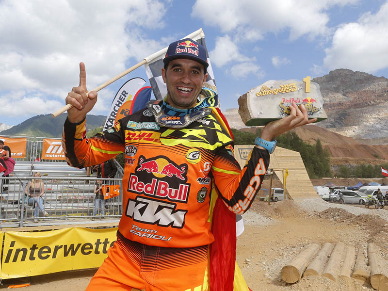 Alfredo Gómez se impone en la Erzbergrodeo Red Bull Hare Scrambler 2017