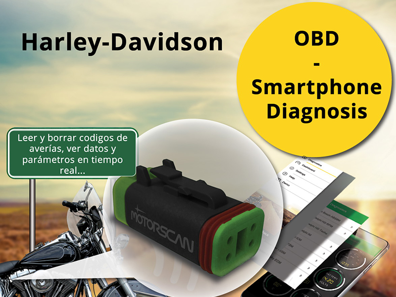 Lo último de Motorscan convierte el smartphone en una herramienta de diagnosis para Harley-Davidson