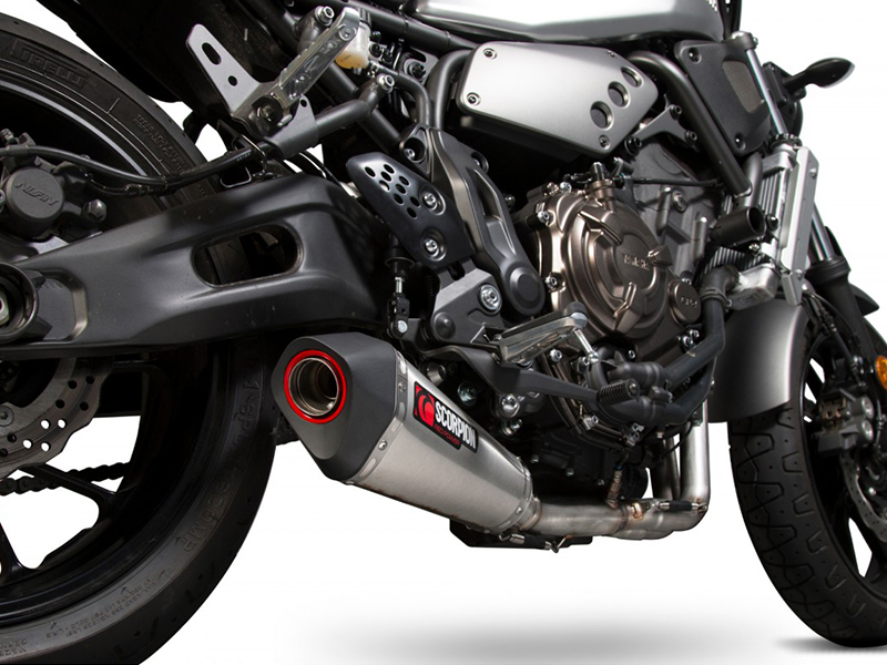 Bihr presenta lo último de Scorpion para la Yamaha XSR 700