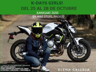Moteras, probad la Kawasaki Z650 en los K-Days Girls! de WBZ