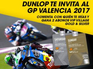 Dunlop regala dos pases VIP para el Gran Premio Motul de la Comunitat Valenciana