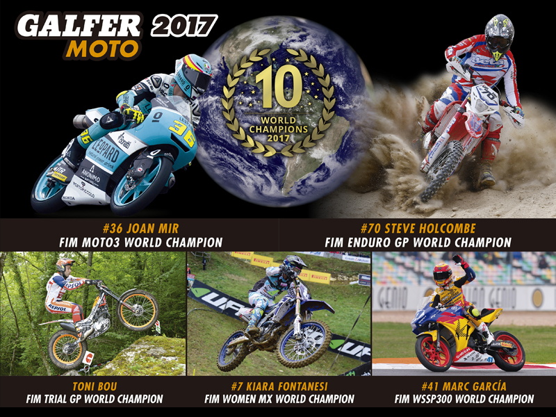 Triunfal temporada deportiva 2017 la de Galfer Moto