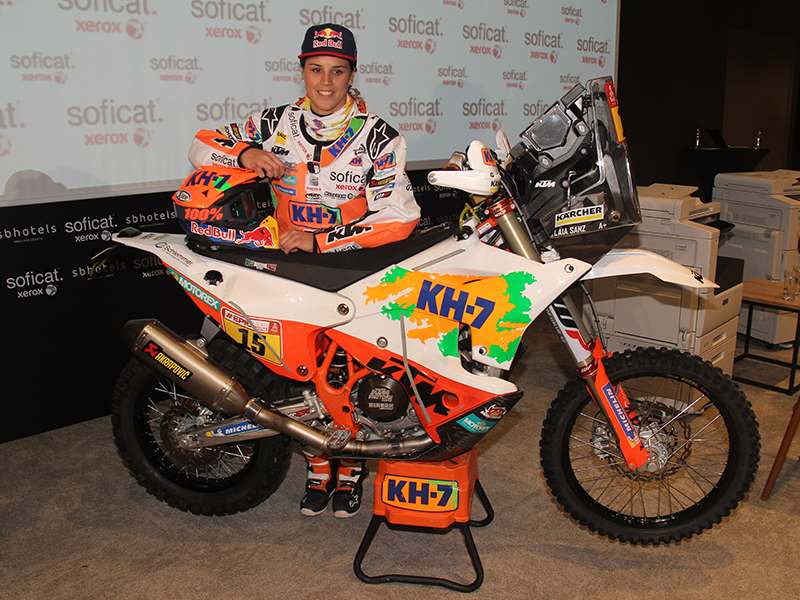 Laia Sanz, con más experiencia y preparación para el Dakar 2018