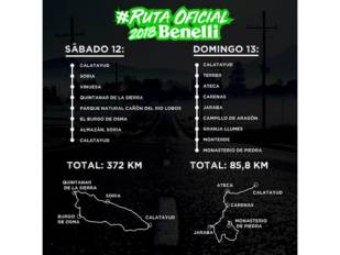 El fin de semana del 12 y13 de mayo, primera Ruta Oficial Benelli
