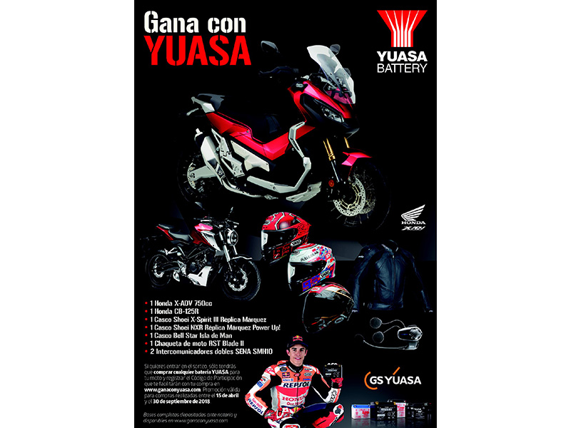Yuasa sortea hasta una Honda X-ADV entre los motoristas que adquieran alguna de sus baterías