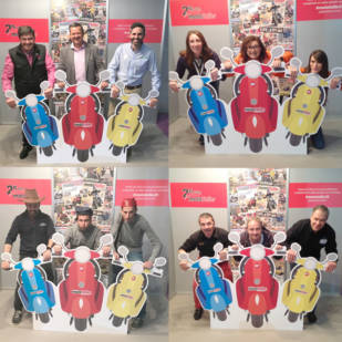Los «locos» del photocall de MotoTaller en Vive la Moto