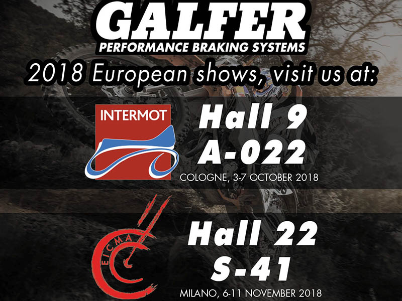 Galfer confirma su presencia en Intermot y en EICMA