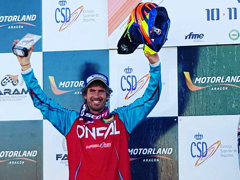 Ramon Brucart, cuarto en el Campeonato de España de Motocross en la categoría Masters 35