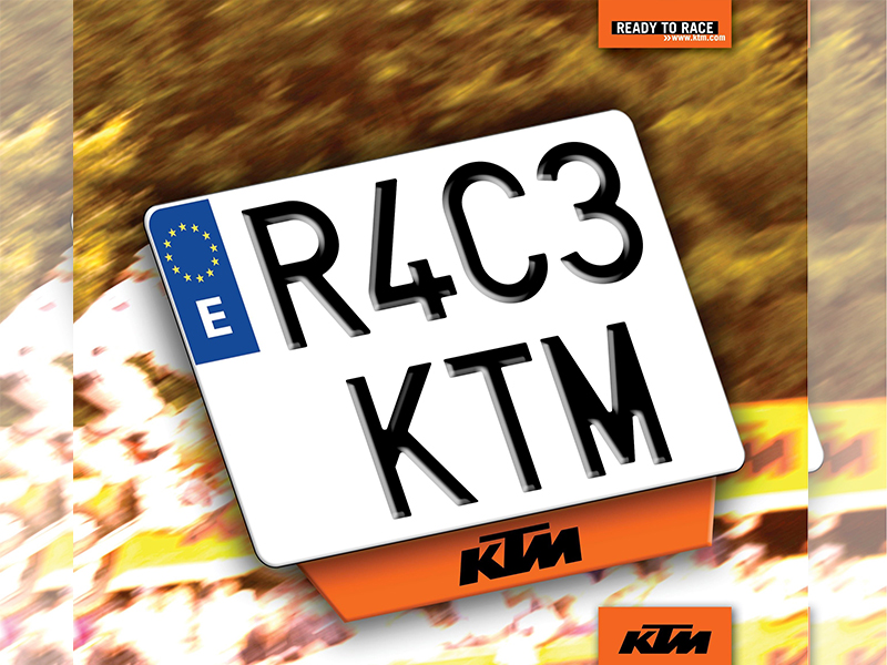 Es el momento de conseguir una KTM con matrícula KTM