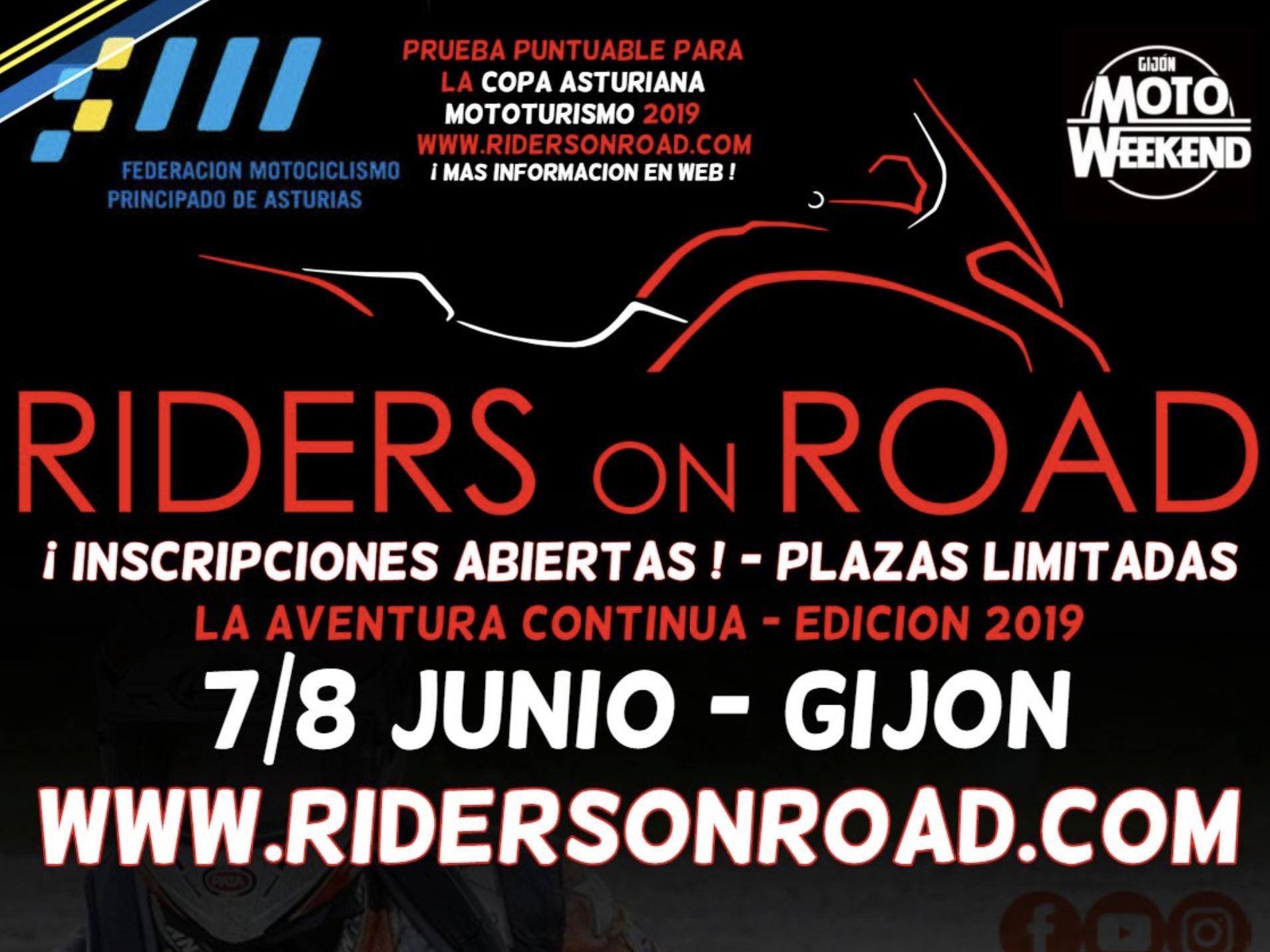 ¡Apúntate a la Riders on Road que el plazo de inscripción finaliza el 19 de mayo!