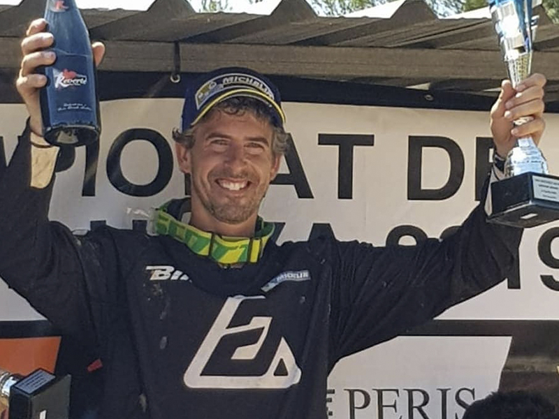 Ramon Brucart prolonga su buena racha y suma una nueva victoria en el Campeonato de Catalunya de Motocross