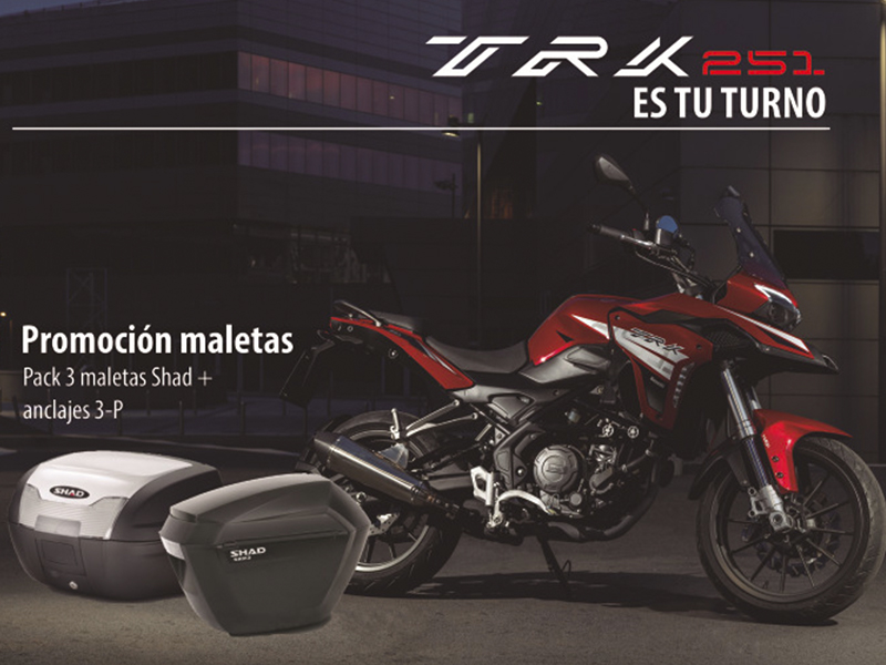 Benelli te regala las maletas de la TRK 251
