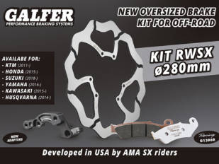 Galfer presenta el Kit delantero RWSX de 280mm para MX