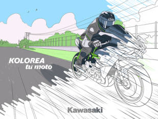 “Kolorea tu Kawasaki”, una gran idea para entretener a los “peques” de la casa “Kolorea tu Kawasaki”, una gran idea para entretener a los “peques” de la casa