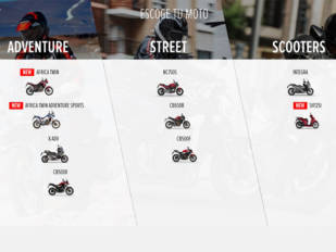 Entretenimiento asegurado con la app Honda Motorcycles Experience