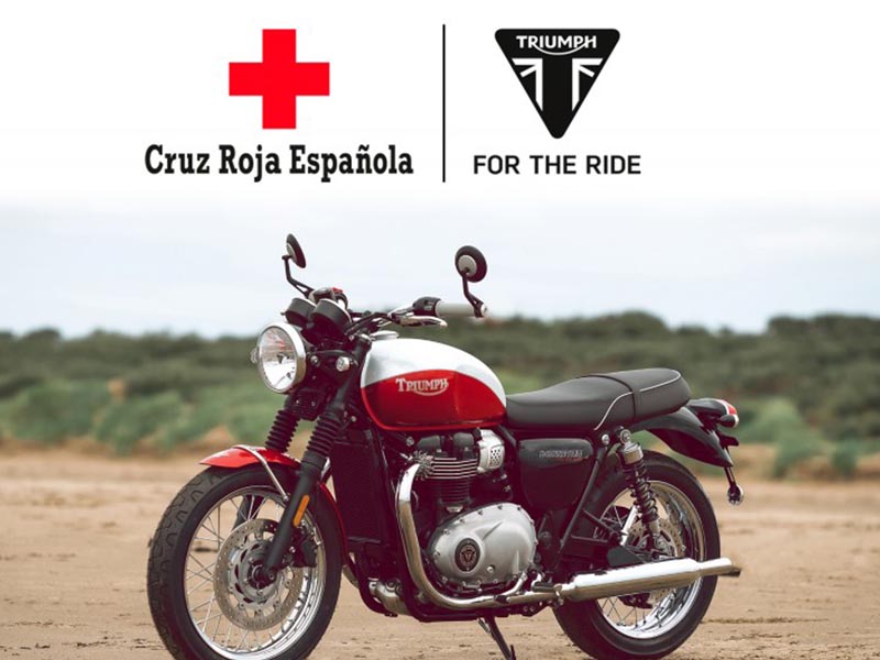 Triumph sortea una moto para ayudar a Cruz Roja en la lucha contra el COVID-19