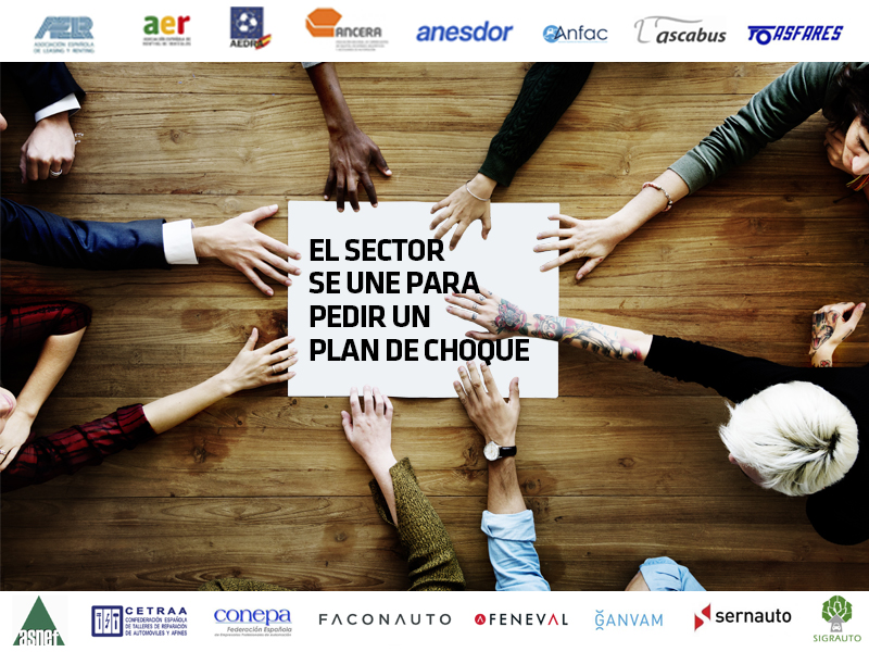 La automoción española se une para pedir al Gobierno un Plan de Choque Nacional de apoyo al sector
