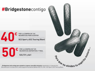 Bridgestone regala hasta 50 euros por la compra de un juego de neumáticos