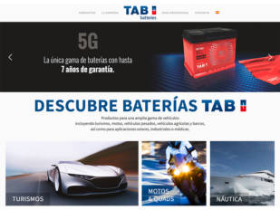 La nueva web de TAB Spain