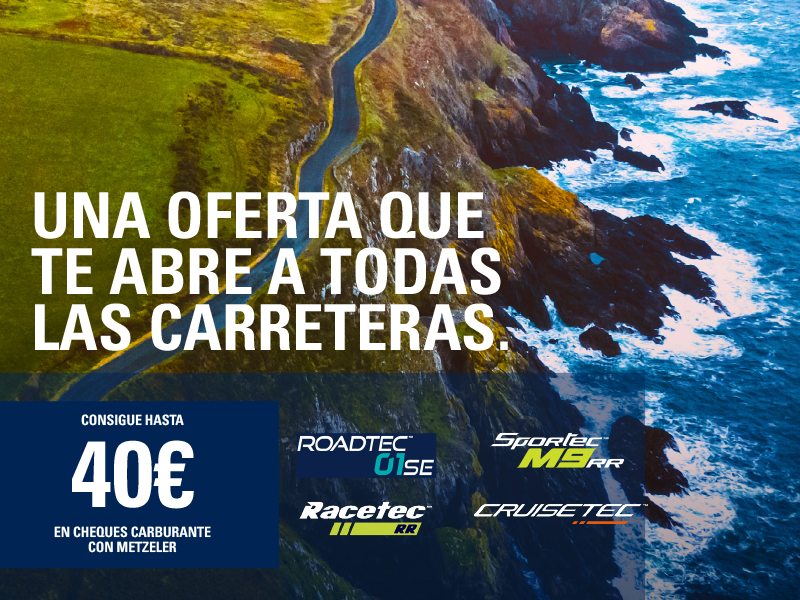 Bonos de gasolina por la compra de neumáticos radiales Metzeler