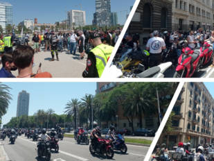 Miles de motoristas se manifiestan por sus derechos