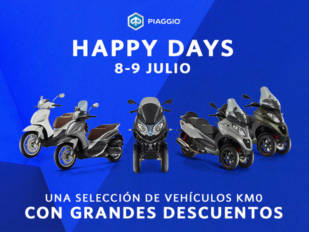 Los 8 y 9 de julio son los Happy Days Piaggio