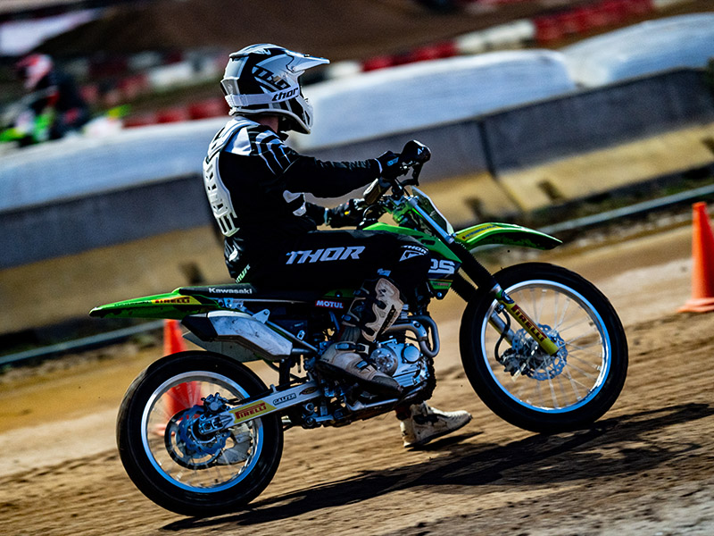 Motul organizó una carrera de Dirt Track en Rocco’s Ranch