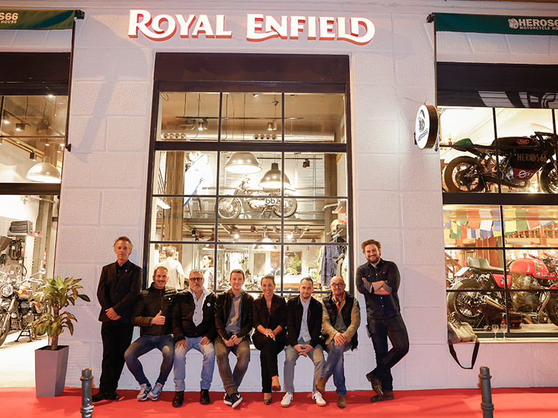 Inauguración oficial de Royal Enfield Heros 66 Madrid