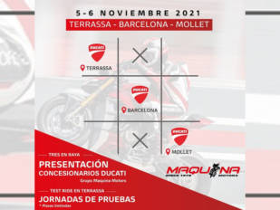 Maquina Motors presenta los días 5 y 6 de noviembre tres nuevos espacios Ducati