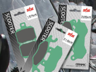 Euromoto85 distribuye las pastillas de freno HM para escúter de la marca SBS