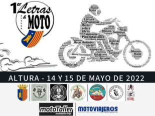La literatura y las motos tienen una cita los días 14 y 15 de mayo en Altura (Castellón)