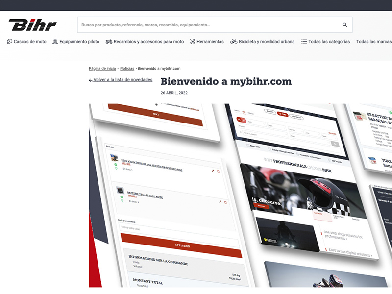 Bihr estrena web: mybihr.com