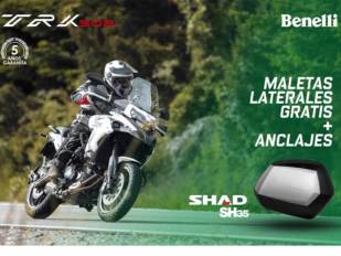 Benelli regala las maletas laterales a los que adquieran una TRK 502