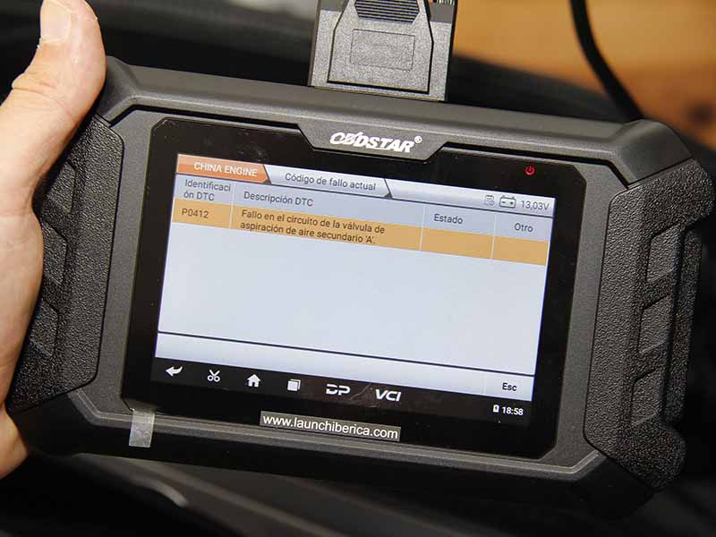 Proceso de diagnosis con el equipo MS60 de Launch
