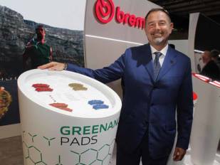 Ecología y tecnología en el stand de Brembo en Milán