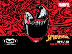 HJC y la nueva gráfica Maximized Venom de Marvel