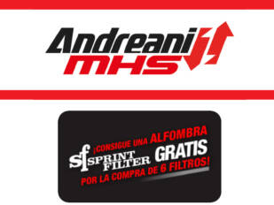 AndreaniMHS ofrece una alfombra Sprint Filter gratis con la compra de filtros