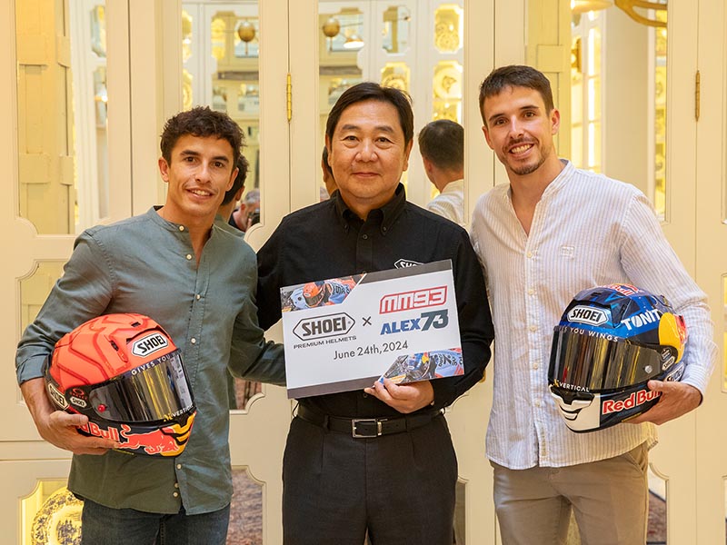 Shoei y los hermanos Márquez sellan su alianza por dos años más