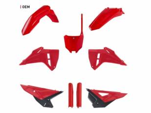 Kit de plásticos Polisport para las Honda CRF 450 y 250 2025 Kit de plásticos Polisport para las Honda CRF 450 y 250 2025